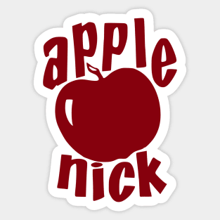 Apple Nick Vintage Soda Pop Bottle Cap Sticker